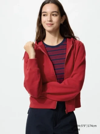 Sudadera con capucha y cremallera completa para mujer Sudadera con capucha y cremallera completa para mujer