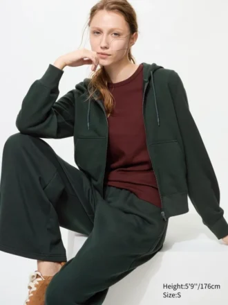 Sudadera con capucha y cremallera completa para mujer Sudadera con capucha y cremallera completa para mujer
