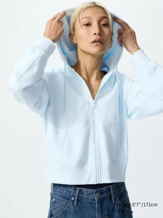 Sudadera con capucha y cremallera completa para mujer Sudadera con capucha y cremallera completa para mujer
