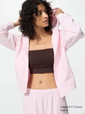 Sudadera con capucha y cremallera completa para mujer Sudadera con capucha y cremallera completa para mujer