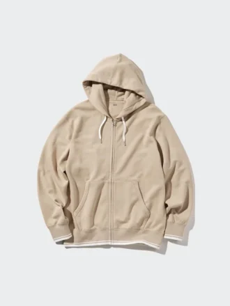 Sudadera con capucha y cremallera completa para mujer (rayas)
