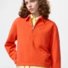 Sudadera con media cremallera para mujer Sudadera con media cremallera para mujer