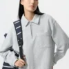 Sudadera con media cremallera para mujer Sudadera con media cremallera para mujer