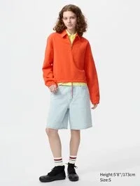 Sudadera con media cremallera para mujer