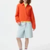 Sudadera con media cremallera para mujer Sudadera con media cremallera para mujer