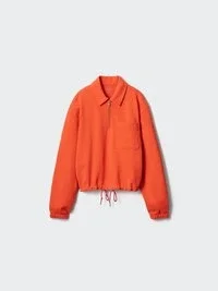 Sudadera con media cremallera para mujer Sudadera con media cremallera para mujer