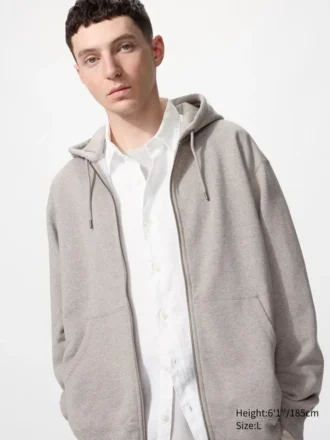 Sudadera unisex con capucha y cremallera completa