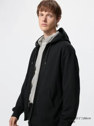 Sudadera unisex con capucha y cremallera completa