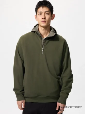 Sudadera unisex con media cremallera