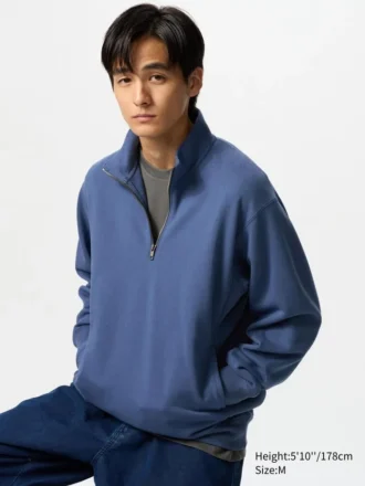 Sudadera unisex con media cremallera