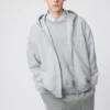 Sudadera unisex oversize con capucha y cremallera completa