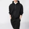 Sudadera unisex oversize con capucha y cremallera completa