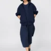 Sudadera unisex oversize con capucha y cremallera completa
