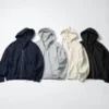 Sudadera unisex oversize con capucha y cremallera completa