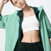 Sujetador bandeau sin aros con canalé para mujer Sujetador bandeau sin aros con canalé para mujer
