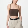 Sujetador bandeau sin aros con canalé para mujer Sujetador bandeau sin aros con canalé para mujer