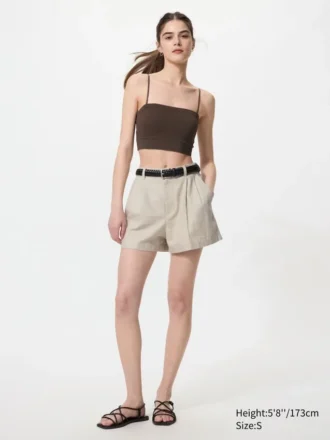 Sujetador bandeau sin aros con canalé para mujer