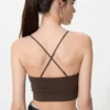 Sujetador bandeau sin aros con canalé para mujer Sujetador bandeau sin aros con canalé para mujer