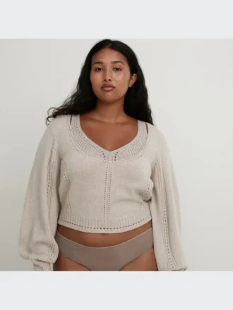 Sujetador de punto 3D Knit acanalado para mujer