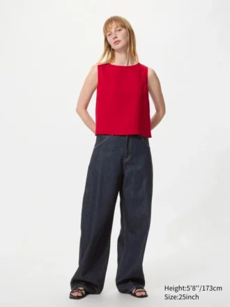Vaqueros de corte acampanado para mujer | Talla alta