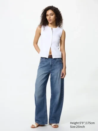 Vaqueros de corte acampanado para mujer | Talla alta