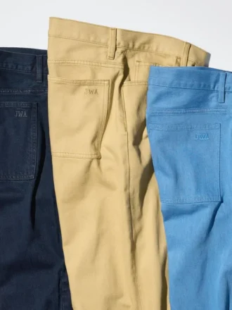 Vaqueros rectos anchos de color para hombre