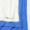Vestido camisero Oxford de cuello abierto para mujer Vestido camisero Oxford de cuello abierto para mujer