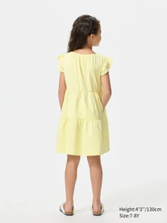 Vestido combinado para niña