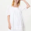 Vestido de algodón Dobby para mujer