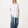 Vestido de algodón Dobby para mujer
