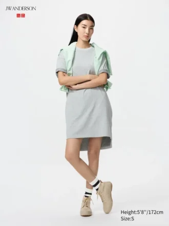 Vestido de camiseta oversize bicolor para mujer Vestido de camiseta oversize bicolor para mujer