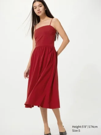 Vestido de camisola con sujetador AIRism de algodón para mujer