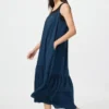 Vestido de camisola con volantes para mujer Vestido de camisola con volantes para mujer