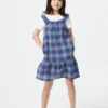 Vestido de camisola para niña | A cuadros Vestido de camisola para niña | A cuadros