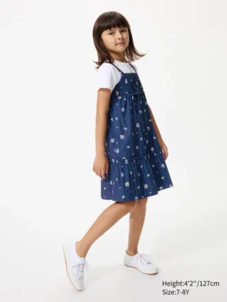 Vestido de camisola para niña | Flor