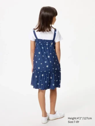 Vestido de camisola para niña | Flor