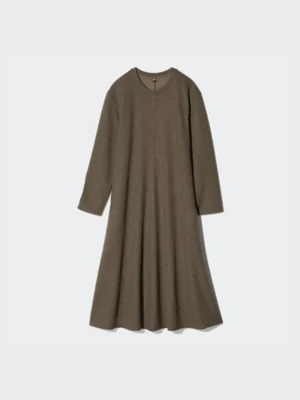 Vestido de jersey cepillado para mujer