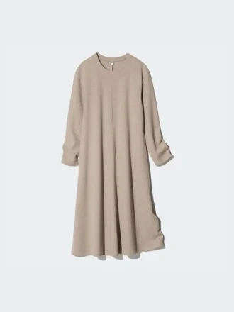Vestido de jersey cepillado para mujer