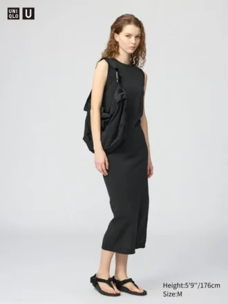 Vestido de punto de algodón 3D Knit para mujer