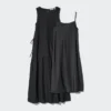Vestido escalonado de mezcla de lino para mujer Vestido escalonado de mezcla de lino para mujer