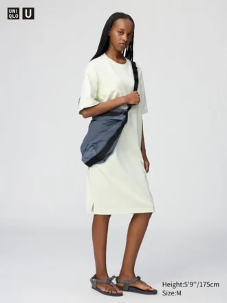 Vestido holgado de algodón AIRism para mujer