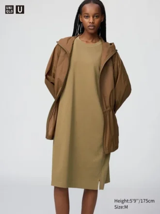 Vestido holgado de algodón AIRism para mujer