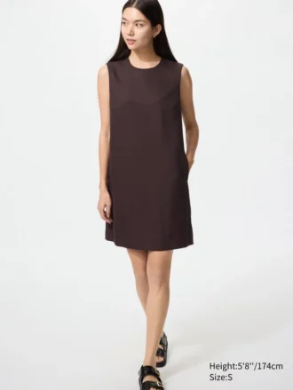 Vestido mini recto para mujer